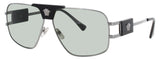 VERSACE 0VE2251 Frame GUNMETAL Lens GREEN