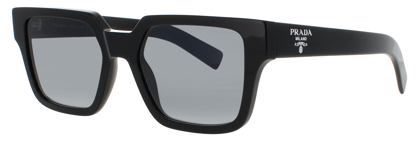 PRADA 03ZS Frame SHINY BLACK Lens GREY GRADIENT