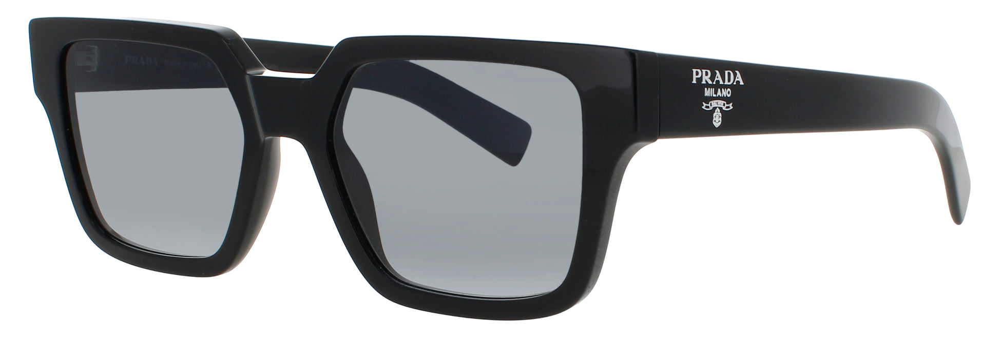 PRADA 03ZS Frame SHINY BLACK Lens GREY GRADIENT