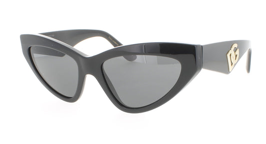 DOLCE & GABBANA 0DG4439 Frame BLACK Lens DARK GREY