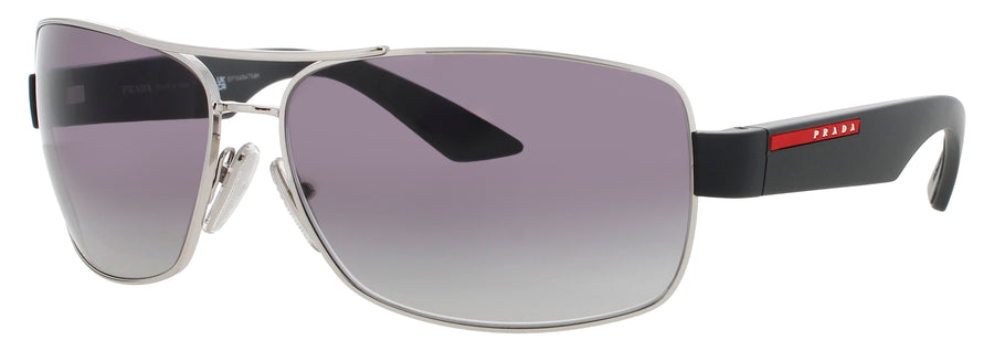 PRADA PS 50ZS Frame SILVER Lens GRADIENT GREY