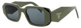 PRADA PR 17WS Frame SAGE Lens DARK GREY