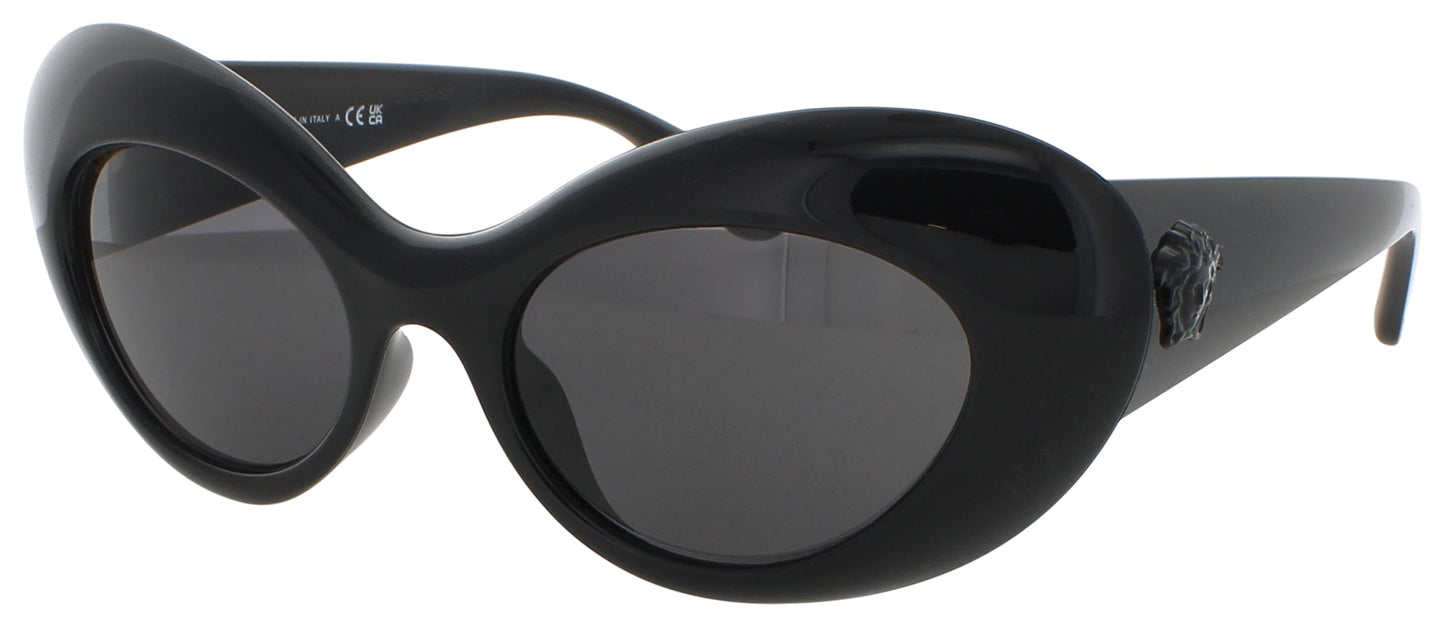 VERSACE 0VE4456U Frame BLACK Lens DARK GREY