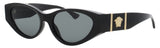 VERSACE 0VE4454 Frame BLACK Lens SMOKE