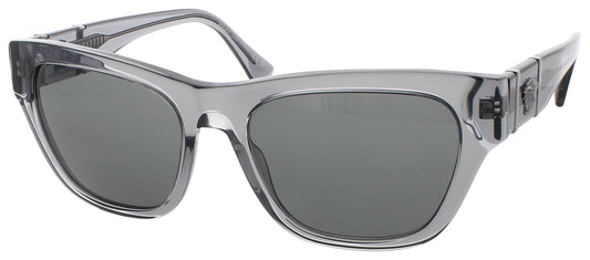 VERSACE 0VE4457 Frame TRANSPARENT GREY Lens DARK GREY