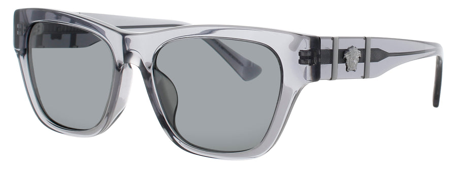 VERSACE 0VE4457F Frame TRANSPARENT GREY Lens SMOKE