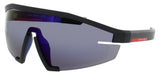 PRADA PS 03ZS Frame MATTE BLACK Lens BLUE VIOLET MIRROR
