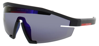 PRADA PS 03ZS Frame MATTE BLACK Lens BLUE VIOLET MIRROR