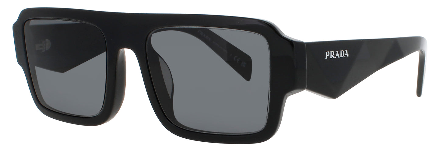 PRADA A05SF Frame SHINY BLACK Lens GREY TINT