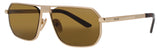 PRADA  PR-A53S Frame MATTE GOLD Lens BROWN