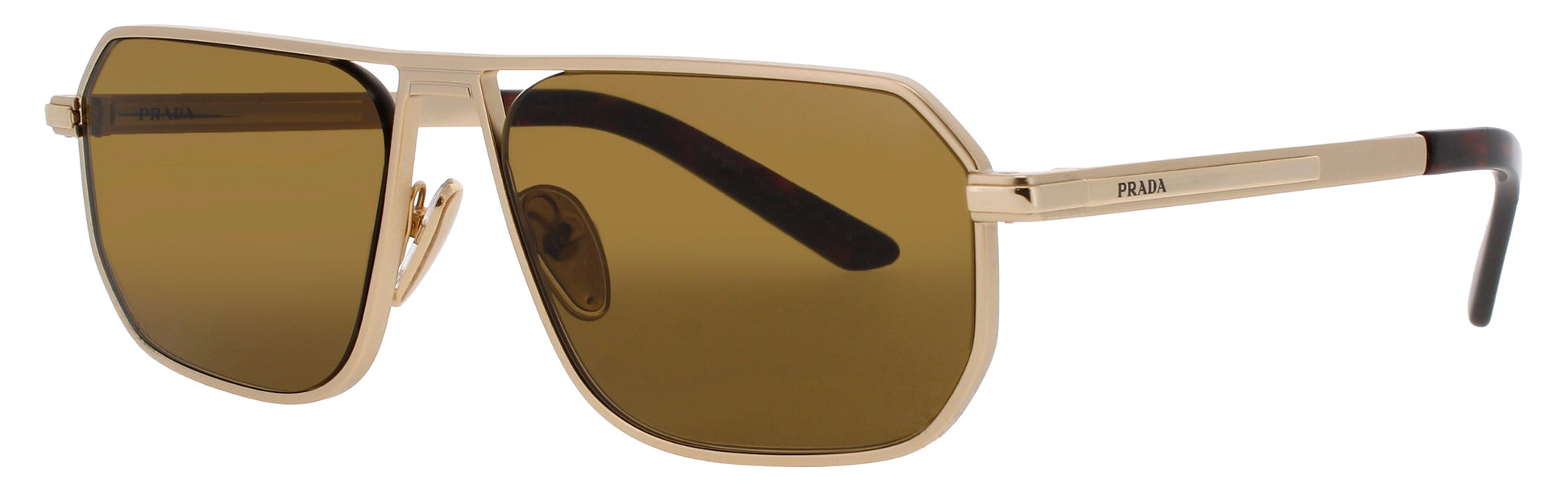PRADA  PR-A53S Frame MATTE GOLD Lens BROWN