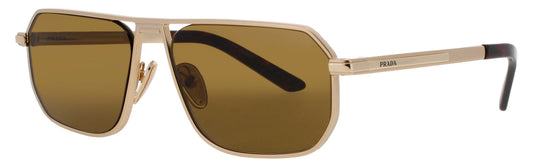PRADA  PR-A53S Frame MATTE GOLD Lens BROWN