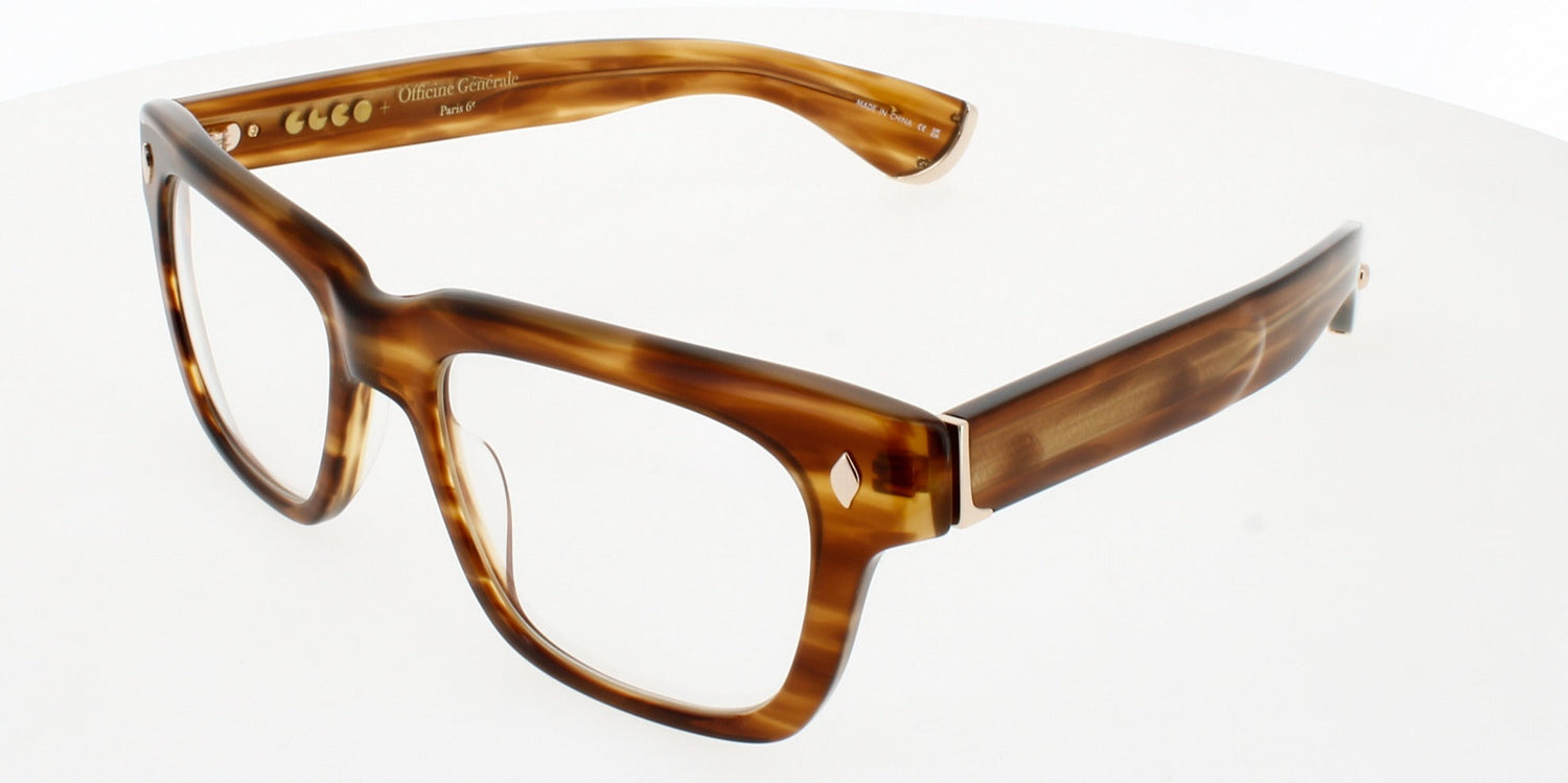 GARRETT LEIGHT OFFICINE GENERALE Frame DEMI BLONDE Lens DEMO