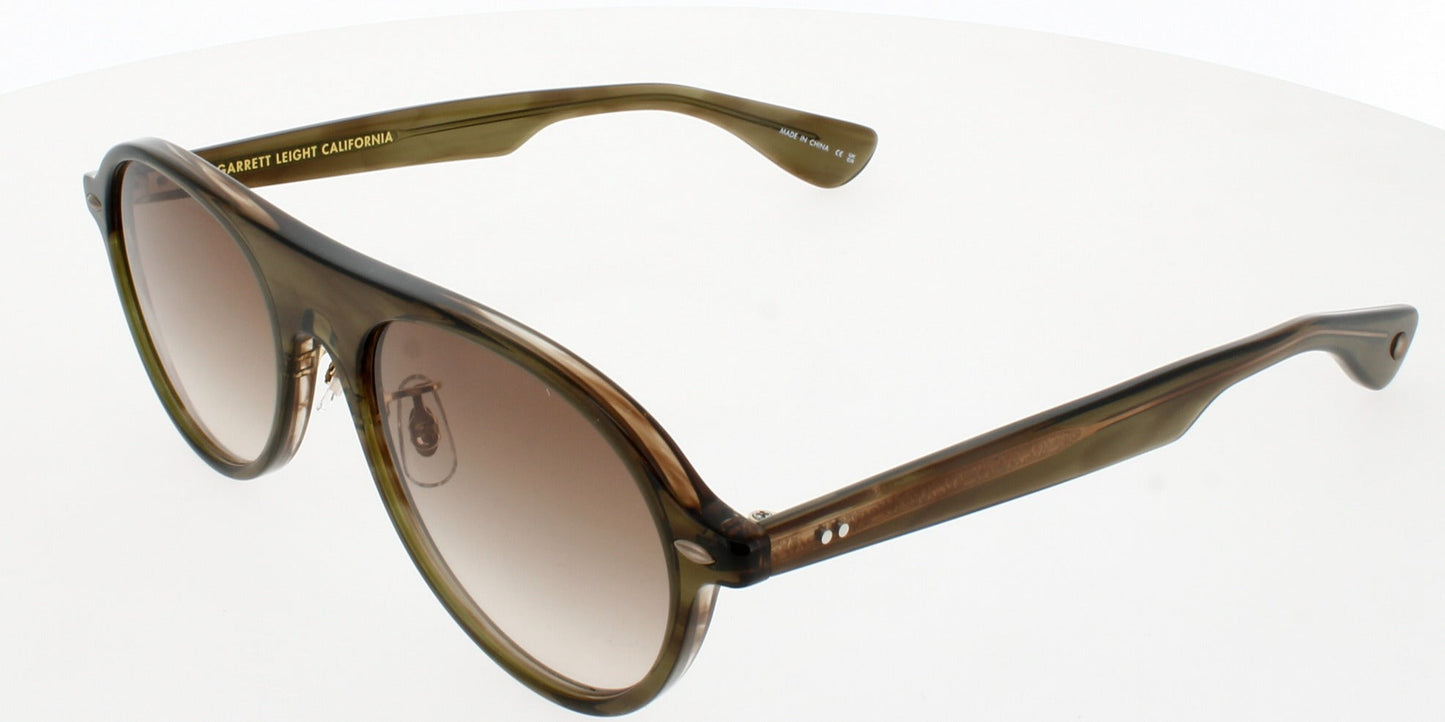 GARRETT LEIGHT ECKHART Frame OLIVE TORTOISE Lens OLIVE GRADIENT