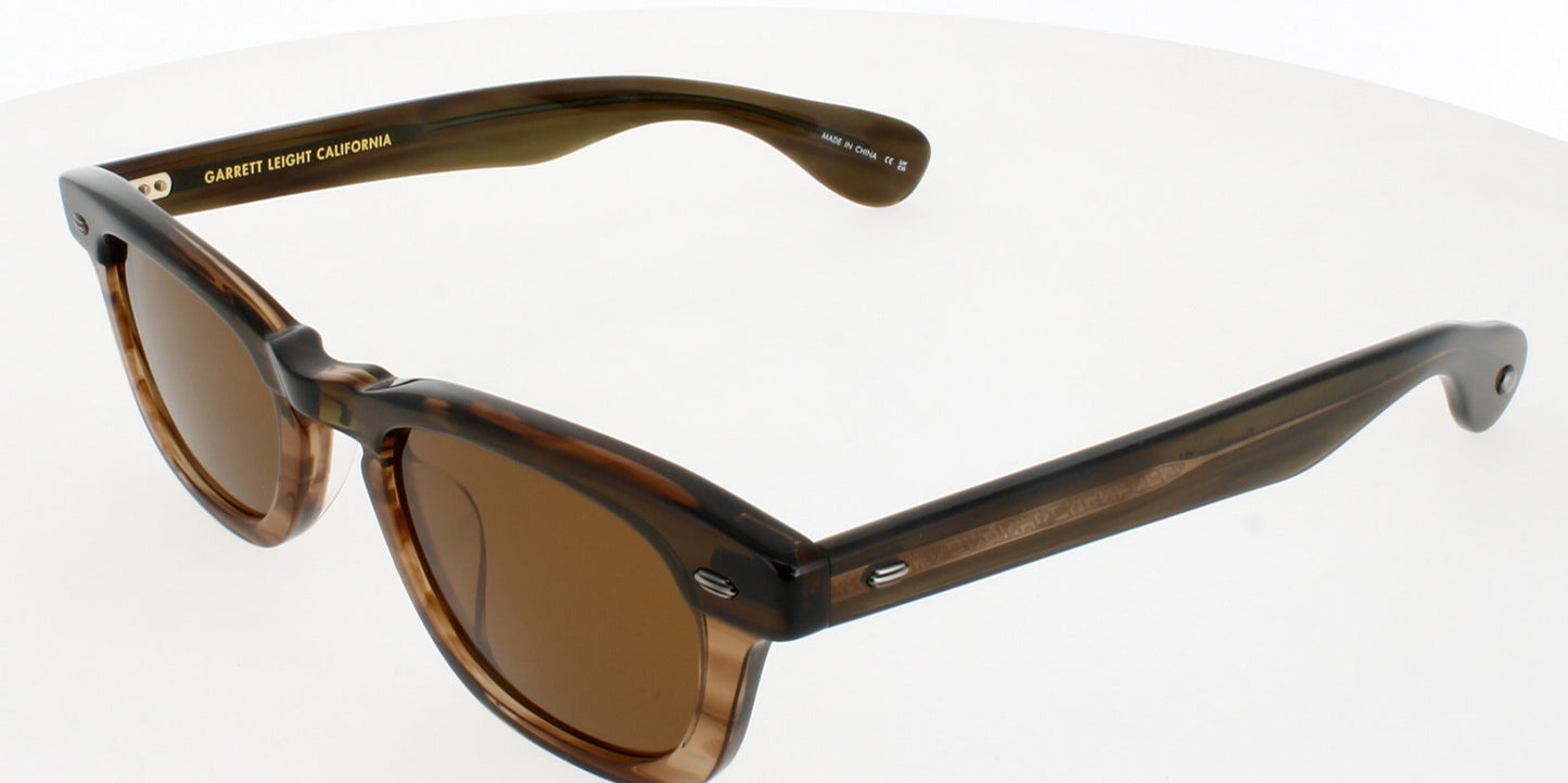 GARRETT LEIGHT LO-B Frame BAMBOO FADE Lens PURE COFFEE