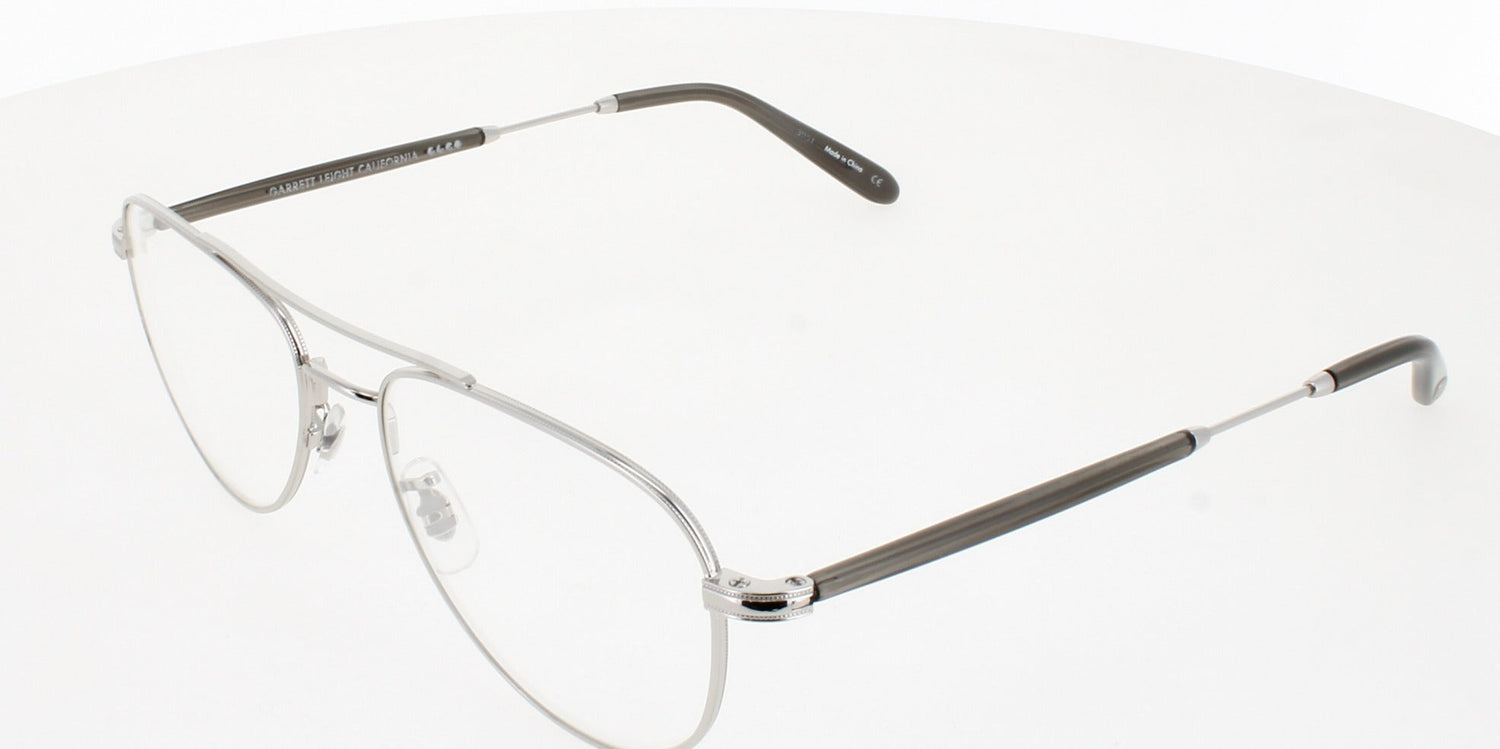 GARRETT LEIGHT LINNIE Frame SILVER-GREY CRYSTAL Lens DEMO