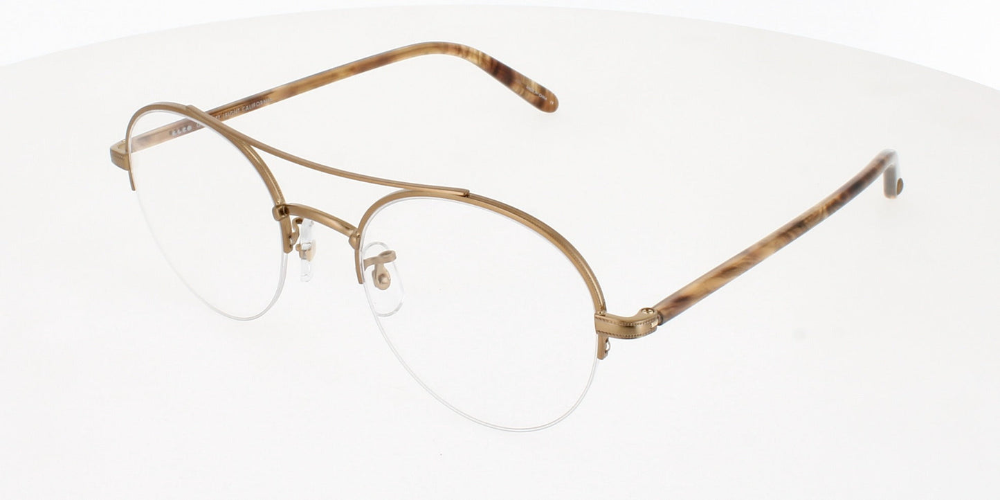 GARRETT LEIGHT MANCHESTER Frame BRUSHED GOLD-FEATHER TORTOISE Lens DEMO