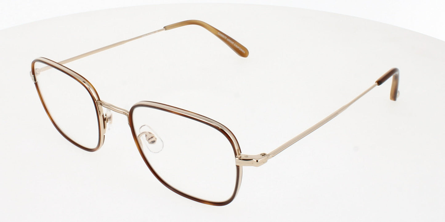 GARRETT LEIGHT PRESTON Frame MARIGOLD TORTOISE-GOLD-TRUE DEMI Lens DEMO