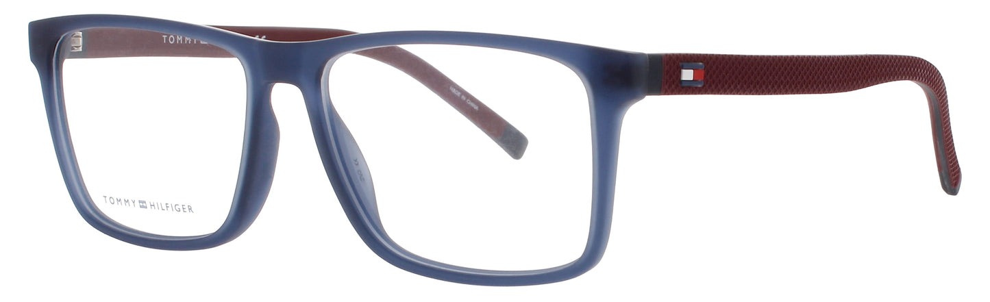 TOMMY HILFIGER TH 1948 Frame MATTE BLUE BURGUNDY Lens DEMO