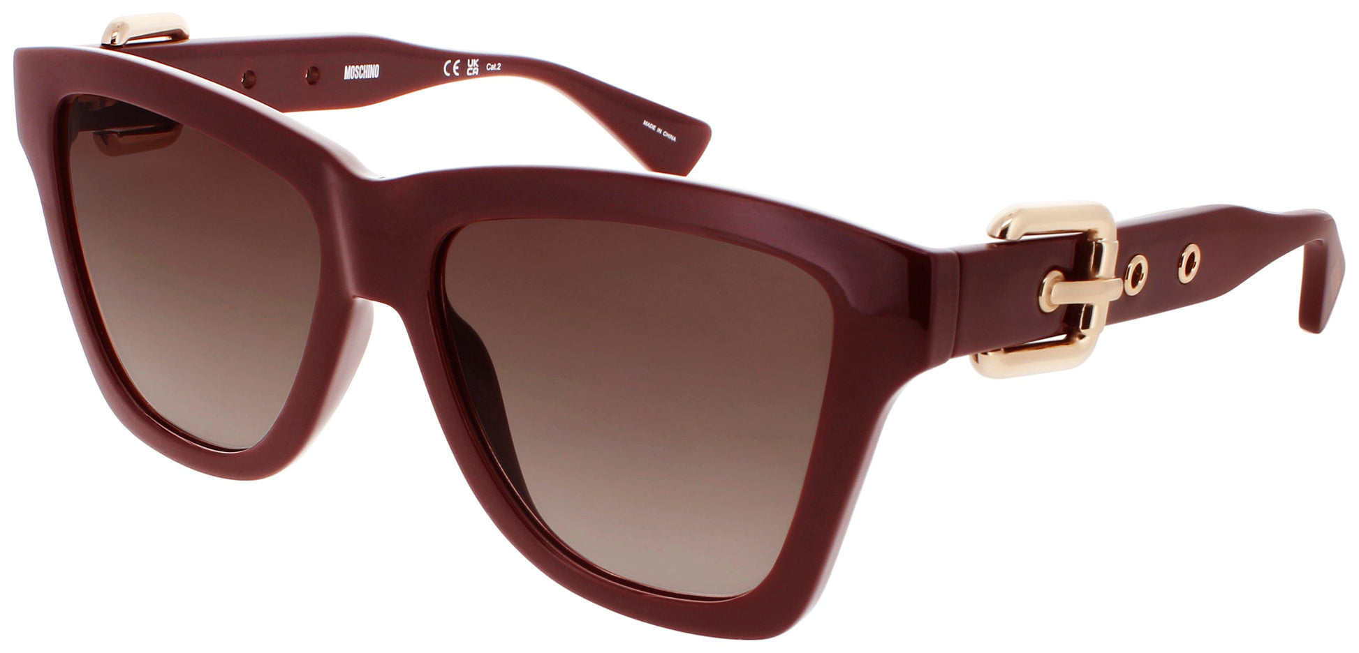 MOSCHINO MOS131/S Frame BURGUNDY Lens BROWN GRADIENT
