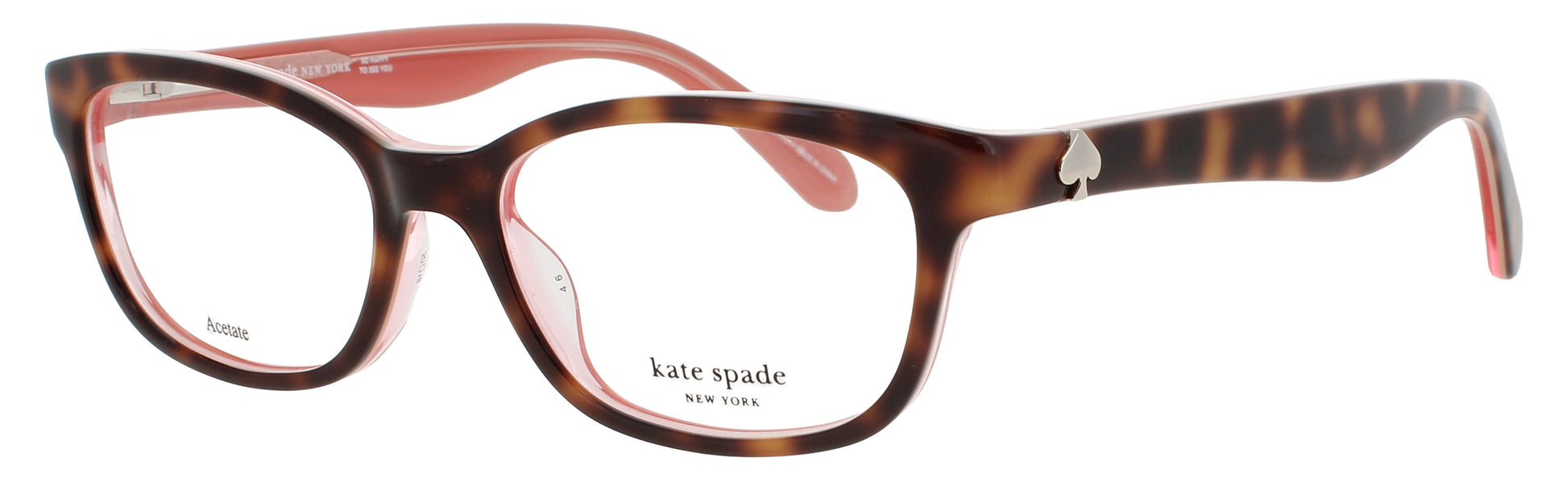 KATE SPADE BRYLIE Frame HAVANA PINK Lens DEMO
