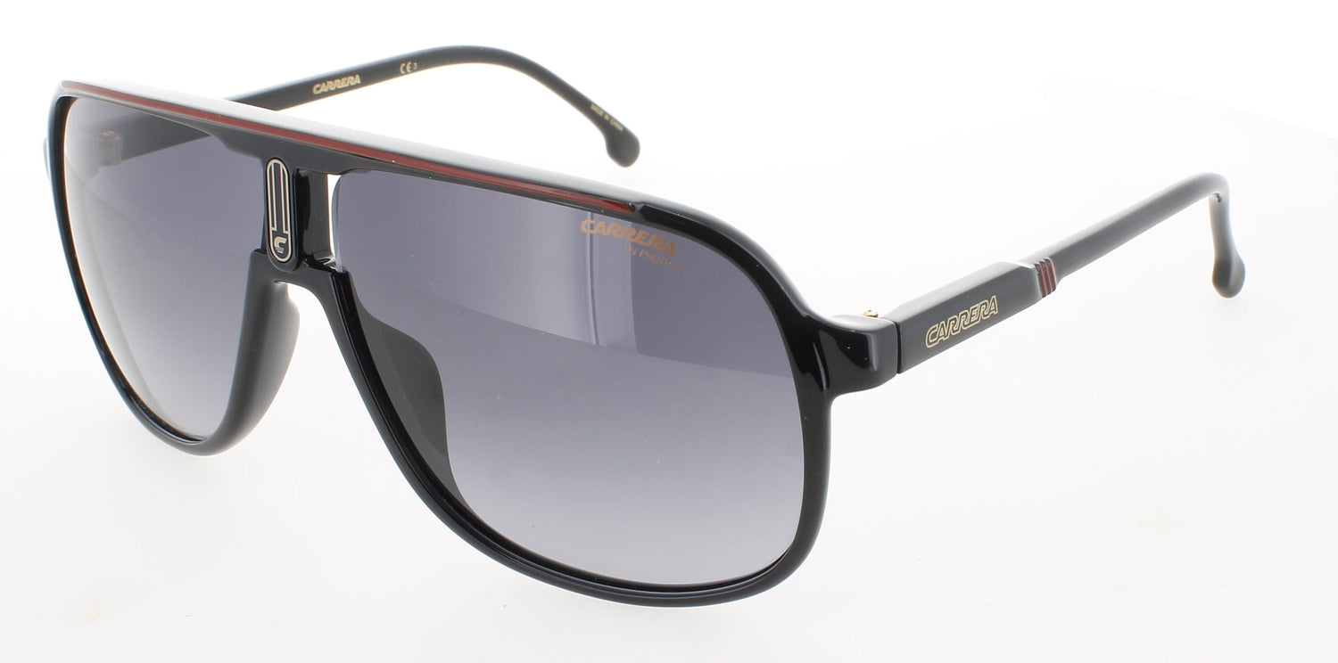 CARRERA 1047/S Frame BLACK RED Lens GREY SHADED