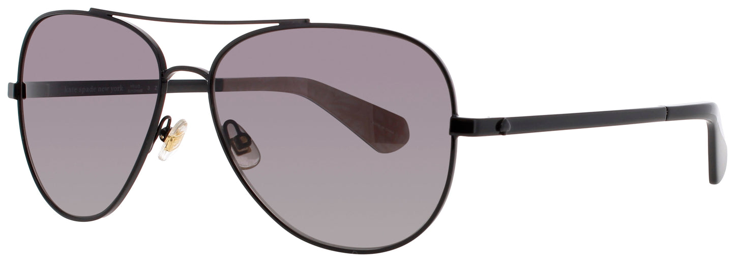 KATE SPADE AVALINE2/S Frame BLACK/BROWN Lens POLARIZED GREY