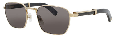 CARTIER CT0363S Frame GOLD / BLACK HORN Lens SMOKE