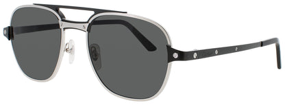 CARTIER CT0477S Frame BLACK Lens SMOKE POLARIZED