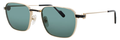 CARTIER CT0497S Frame GOLD / BLACK Lens GREEN GOLD MIRROR