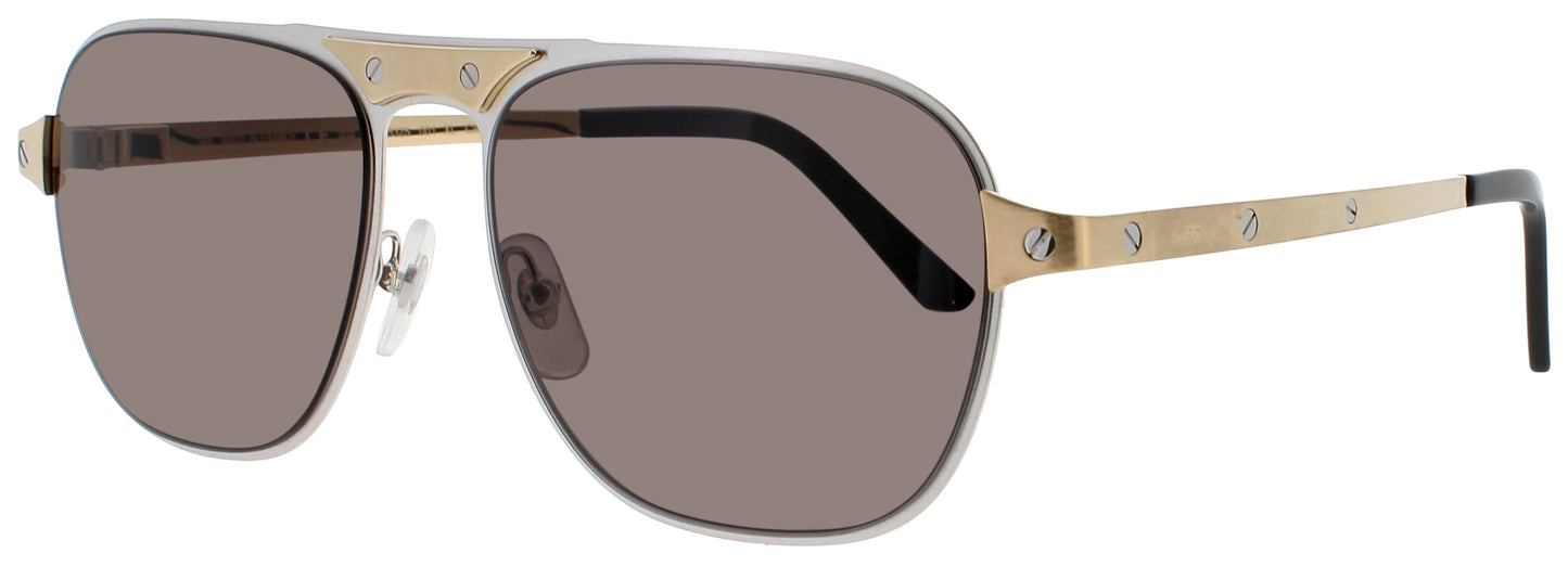 CARTIER CT0532S Frame SILVER Lens GREY 