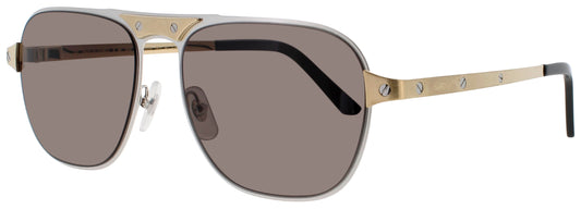 CARTIER CT0532S Frame SILVER Lens GREY 