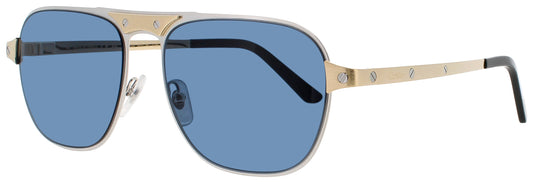CARTIER CT0532S Frame SILVER Lens BLUE