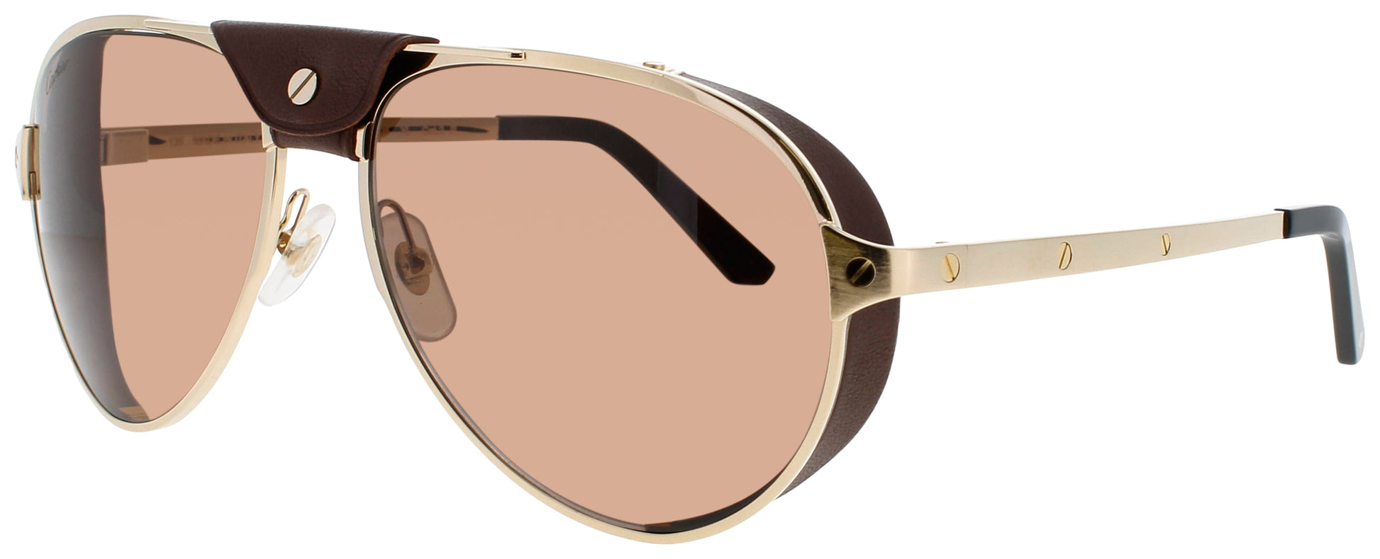 CARTIER CT0296S Frame GOLD/BROWN Lens BROWN POLARIZED