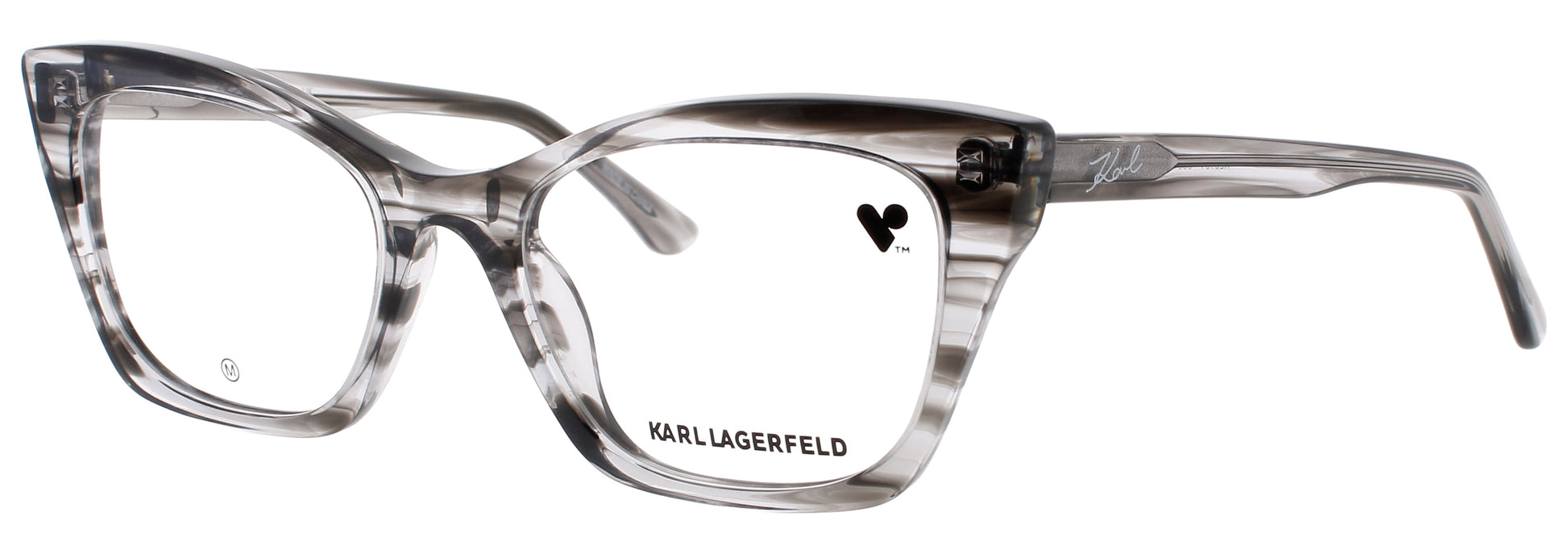 KARL LAGERFELD KL6134 Frame STRIPED GREY Lens DEMO