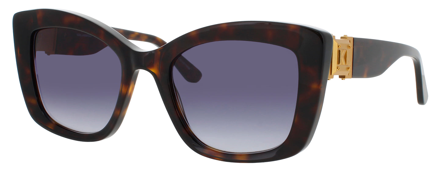 KARL LAGERFELD KL6139S Frame TORTOISE / GOLD Lens BLUE GRADIENT
