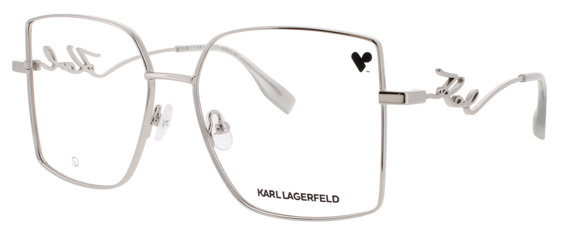 KARL LAGERFELD KL359 Frame SILVER SHINY Lens DEMO