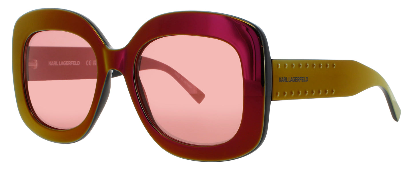 KARL LAGERFELD KL6165S-N Frame MIRROR WINE Lens PINK MIRROR