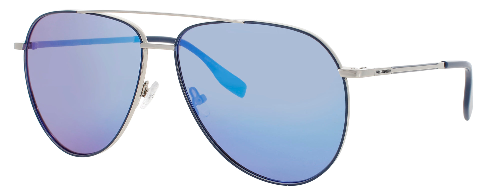 KARL LAGERFELD KL360S-N Frame SILVER / BLUE Lens BLUE TINT
