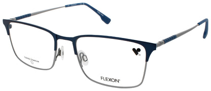 FLEXON E1132 Frame MATTE NAVY/SILVER Lens DEMO