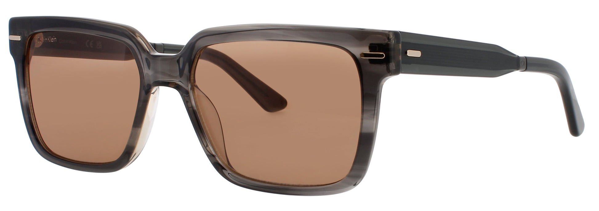 CALVIN KLEIN CK22535S Frame STRIPED GREY Lens BROWN TINT