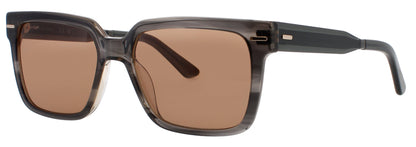 CALVIN KLEIN CK22535S Frame STRIPED GREY Lens BROWN TINT