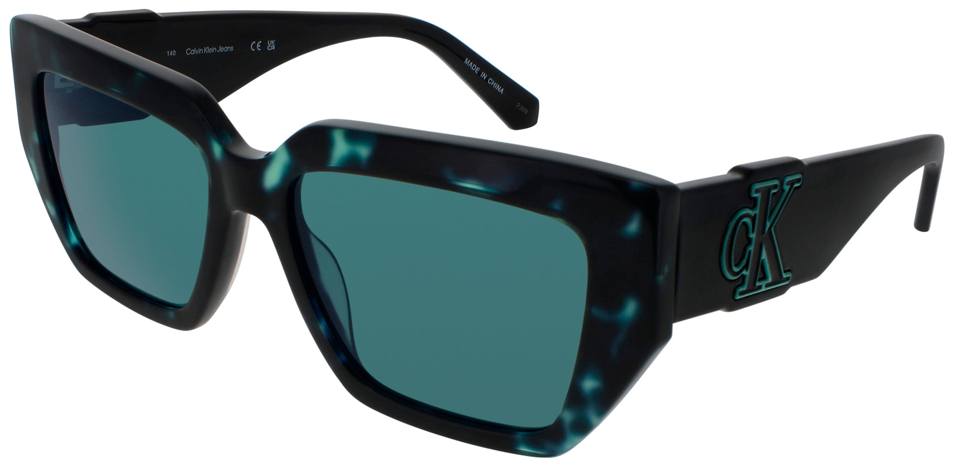 CALVIN KLEIN JEANS CKJ23608S Frame GREEN HAVANA Lens GREEN