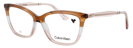 CALVIN KLEIN CK23545 Frame STRIPED BROWN / ROSE Lens DEMO