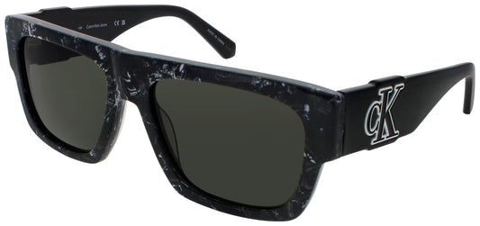 CALVIN KLEIN JEANS CKJ23654S Frame BLACK WHITE Lens GREY