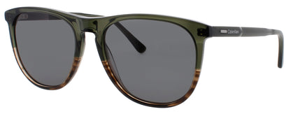CALVIN KLEIN CK24508S Frame GREEN/STRIPED BROWN Lens GREEN