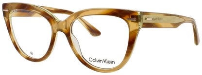 CALVIN KLEIN CK24514 Frame STRIPED BROWN/YELLOW Lens DEMO