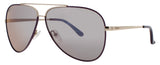 SALVATORE FERRAGAMO SF131S Frame SHINY LIGHT GOLD / PURPLE Lens PURPLE / GREY GRADIENT