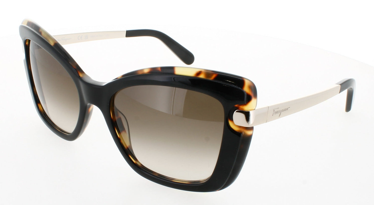 SALVATORE FERRAGAMO SF814S-006-54 Frame Black, Havana Lens DEMO