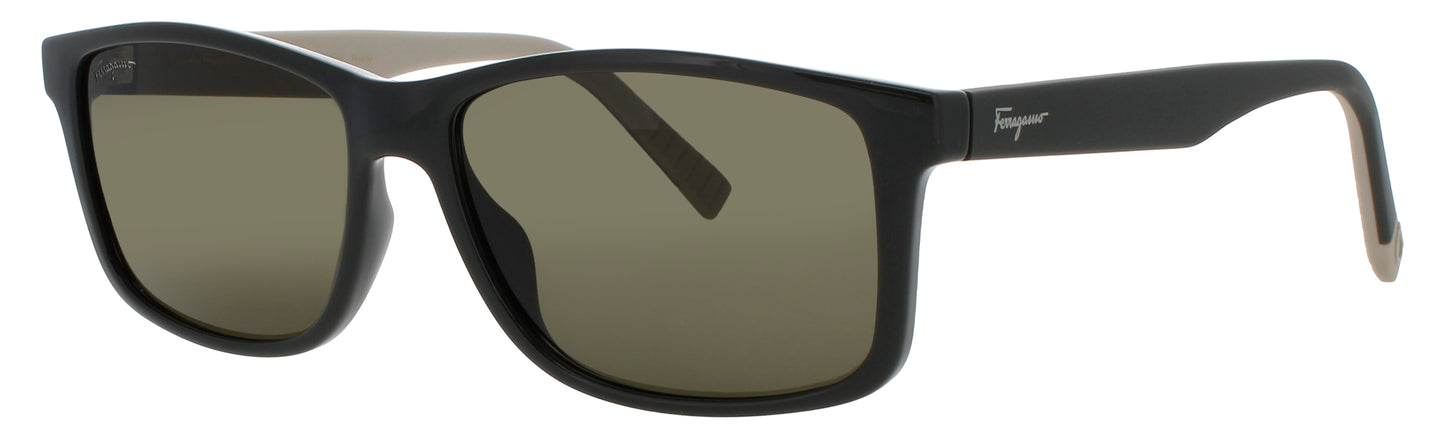 SALVATORE FERRAGAMO SF938S Frame DARK GREEN / BEIGE Lens GREEN TINT